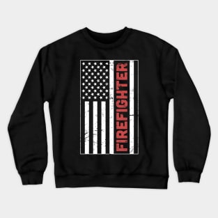 American Flag Firefighter Crewneck Sweatshirt